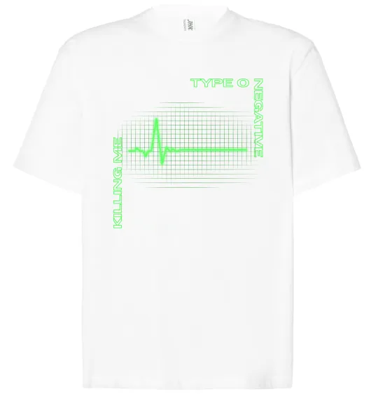 Футболка Оверсайз Type O Negative killing me Білий фото