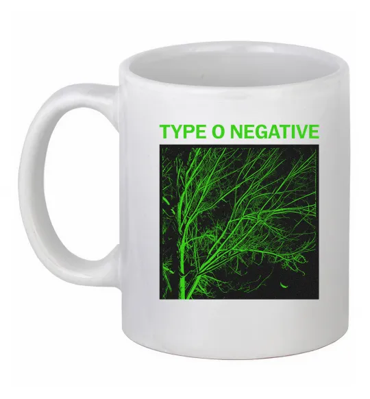Чашка керамическая Type O Negative tree Белый фото