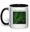 Чашка з кольоровою ручкою Type O Negative tree Чорний Чашка з кольоровою ручкою Type O Negative tree Чорний фото