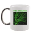 Чашка з кольоровою ручкою Type O Negative tree Срібло Чашка з кольоровою ручкою Type O Negative tree Срібло фото