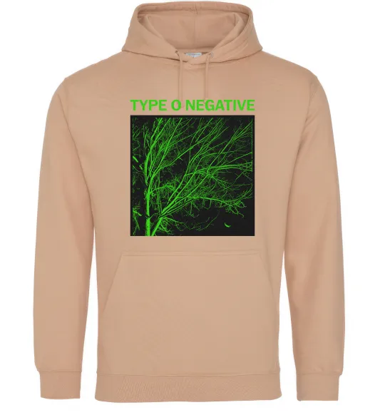 Женская толстовка (худи) Type O Negative tree Песочный фото
