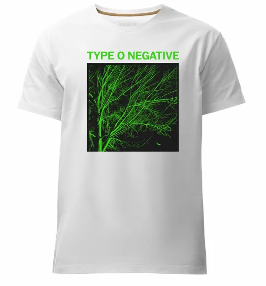 Мужская премиум футболка Type O Negative tree Белый фото