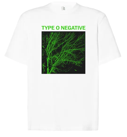 Футболка Оверсайз Type O Negative tree Білий фото