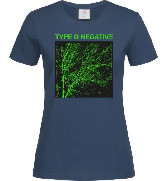 Женская футболка Type O Negative tree Темно-синий фото