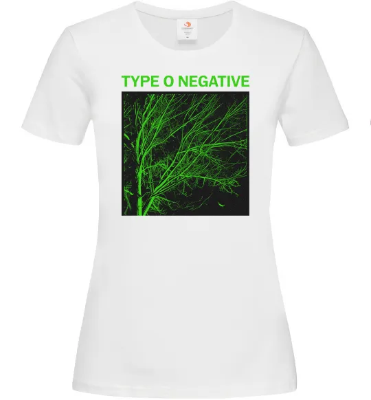 Женская футболка Type O Negative tree Белый фото
