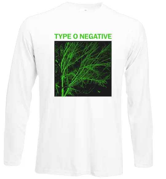 Лонгслів Type O Negative tree Білий фото