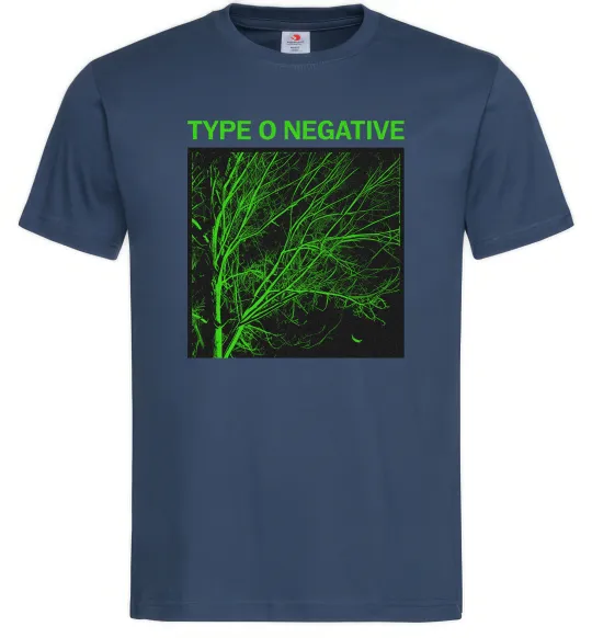 Чоловіча футболка Type O Negative tree Темно-синій фото