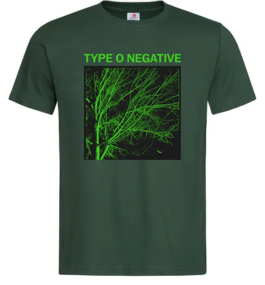 Чоловіча футболка Type O Negative tree Темно-зелений фото