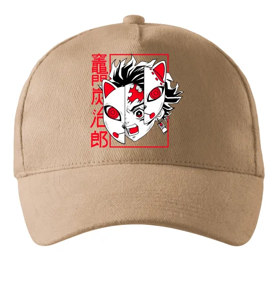 Кепка Demon Slayer Танджиро Песочный фото