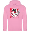 Женская толстовка (худи) Demon Slayer Танджиро Розовый фото