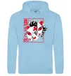 Женская толстовка (худи) Demon Slayer Танджиро Голубой фото