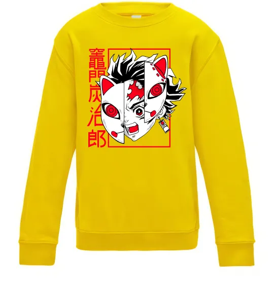 Дитячий світшот Demon Slayer Танджиро Сонячно жовтий фото