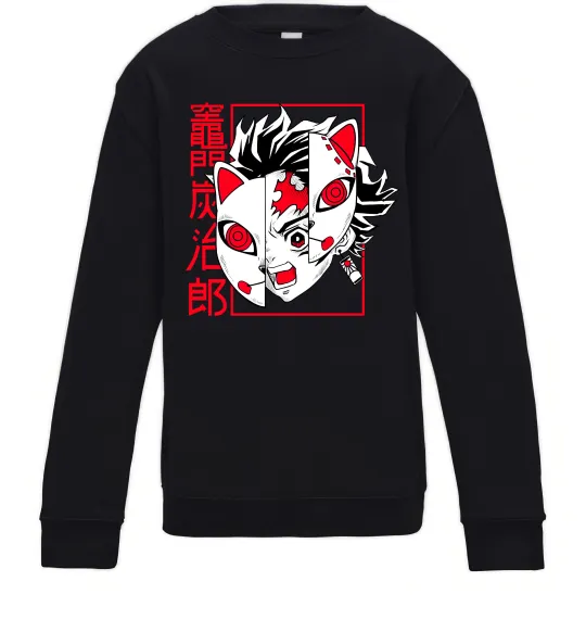 Дитячий світшот Demon Slayer Танджиро Чорний фото