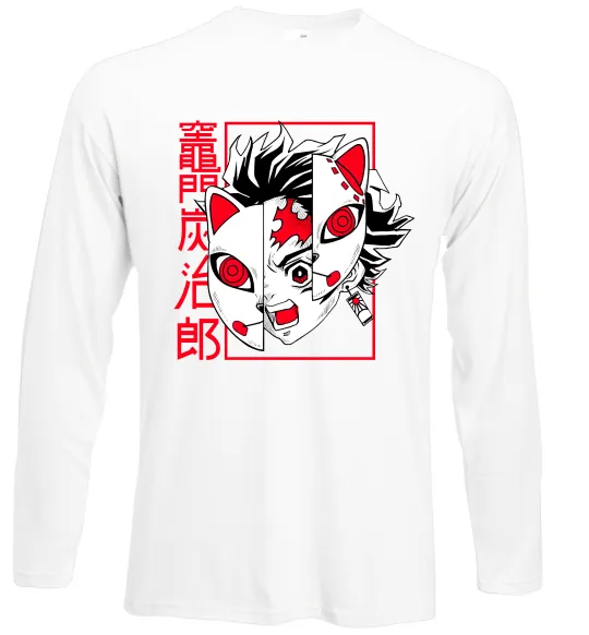 Лонгслив Demon Slayer Танджиро Белый фото