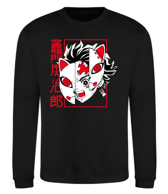 Свитшот Demon Slayer Танджиро Черный фото