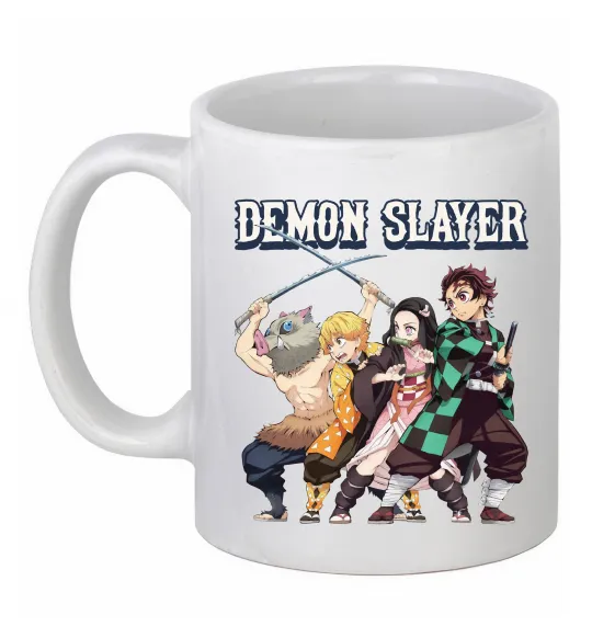 Чашка керамическая Demon Slayer Белый фото