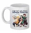 Чашка керамическая Demon Slayer Белый фото
