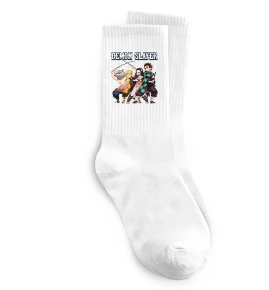 Носки Demon Slayer Белый фото