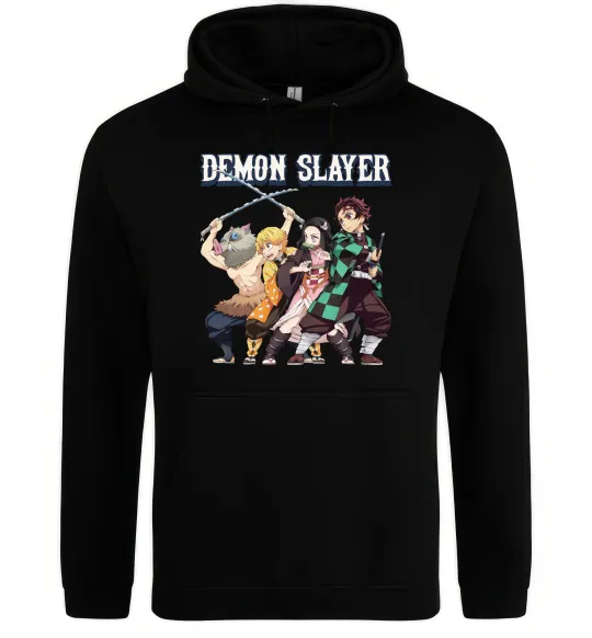 Женская толстовка (худи) Demon Slayer Черный фото