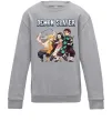Детский Свитшот Demon Slayer Серый меланж фото