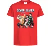 Детская футболка Demon Slayer Красный фото