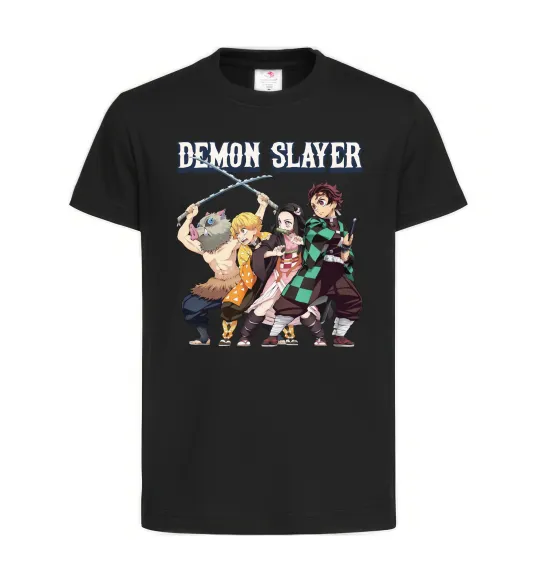 Дитяча футболка Demon Slayer Чорний фото