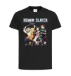 Дитяча футболка Demon Slayer Чорний фото