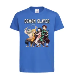 Дитяча футболка Demon Slayer Яскраво-синій фото