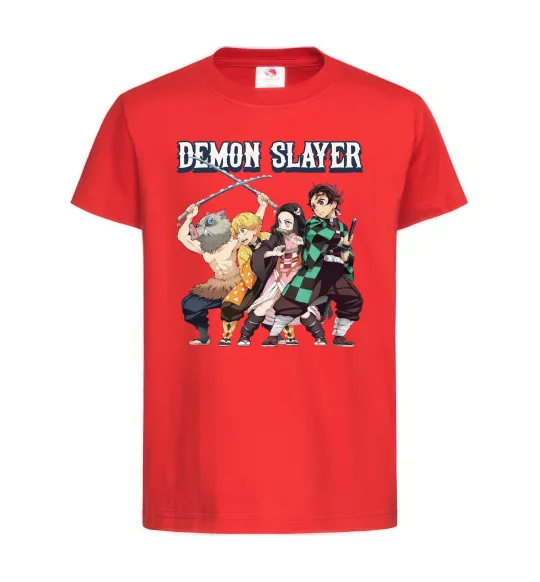 Дитяча футболка Demon Slayer Червоний фото