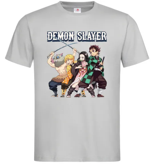 Мужская футболка Demon Slayer Серый фото