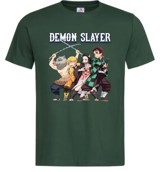 Мужская футболка Demon Slayer Темно-зеленый фото