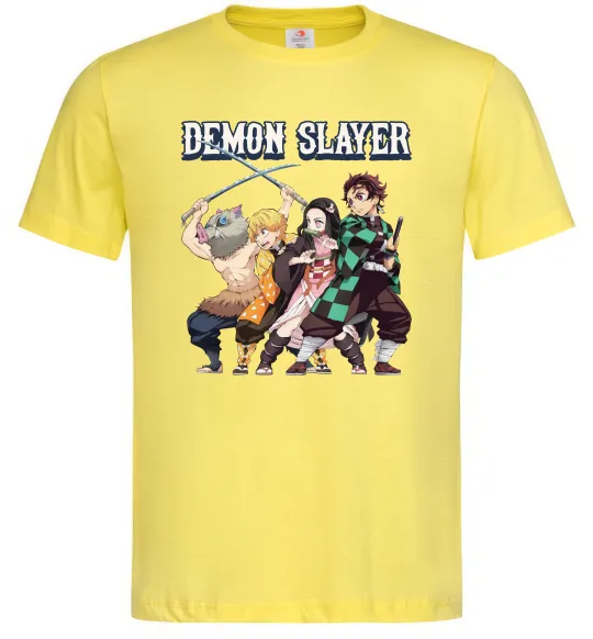 Мужская футболка Demon Slayer Лимонный фото