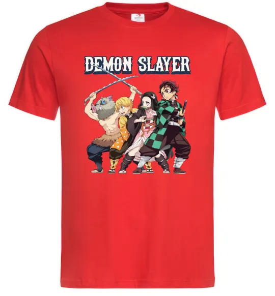 Мужская футболка Demon Slayer Красный фото