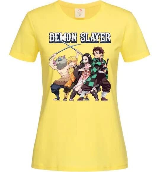 Женская футболка Demon Slayer Лимонный фото
