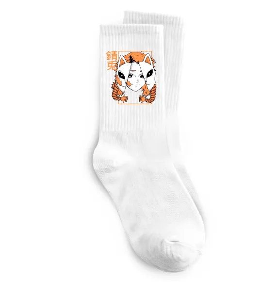 Носки Вбивця демонів Сото Белый фото