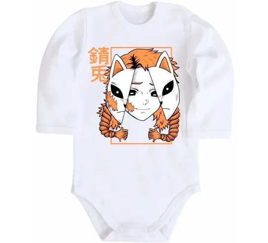 Детский боди Вбивця демонів Сото Белый фото