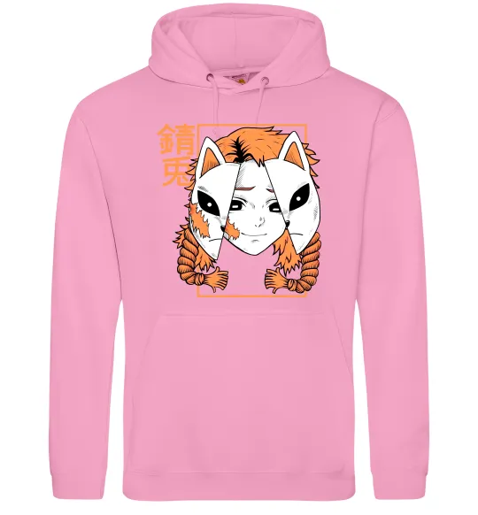 Мужская толстовка (худи) Вбивця демонів Сото Розовый фото