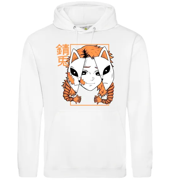 Мужская толстовка (худи) Вбивця демонів Сото Белый фото