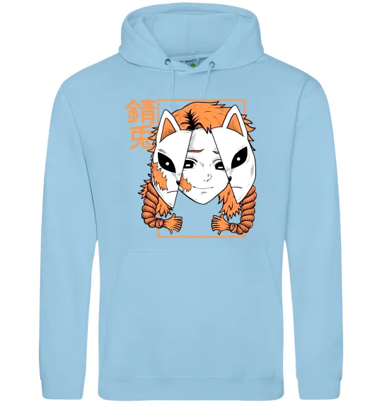 Мужская толстовка (худи) Вбивця демонів Сото Голубой фото