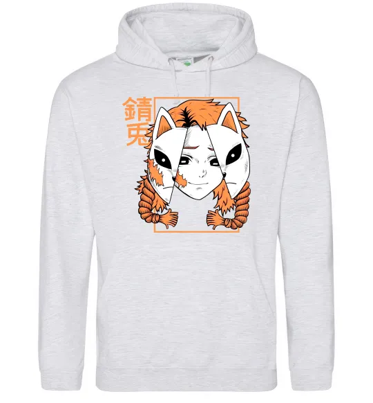 Женская толстовка (худи) Вбивця демонів Сото Серый меланж фото