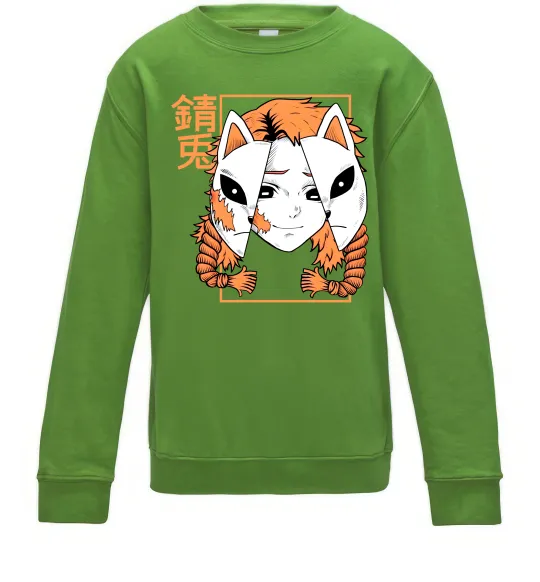 Детский Свитшот Вбивця демонів Сото Лаймовый фото