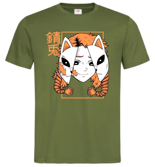 Мужская футболка Вбивця демонів Сото Оливковый фото