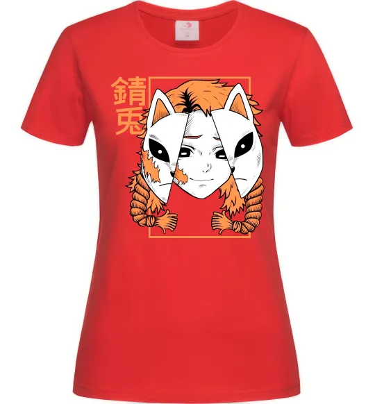 Женская футболка Вбивця демонів Сото Красный фото