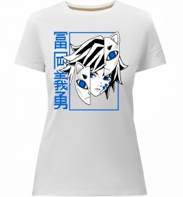 Женская премиум футболка Клинок який знищує демонів Томіока