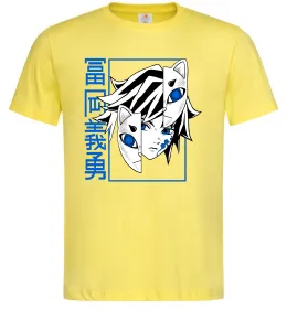 Мужская футболка Клинок який знищує демонів Томіока Лимонный фото