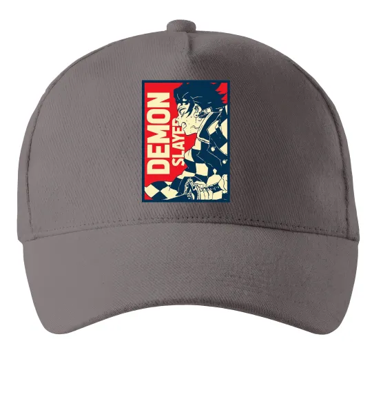 Кепка Demon Slayer art Серый фото