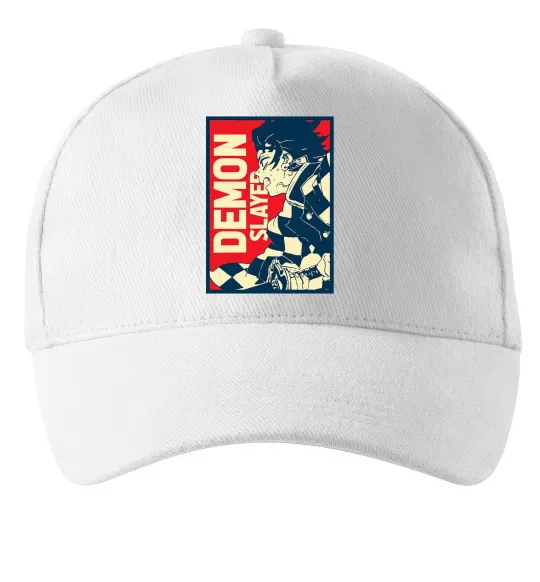 Кепка Demon Slayer art Білий фото