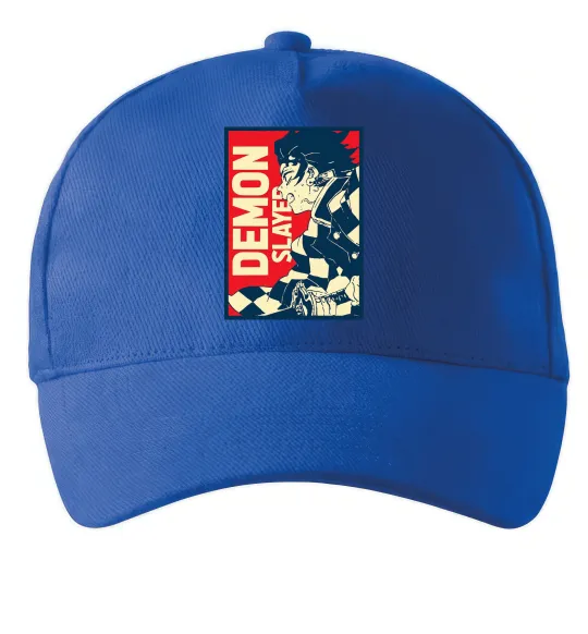 Кепка Demon Slayer art Яскраво-синій фото