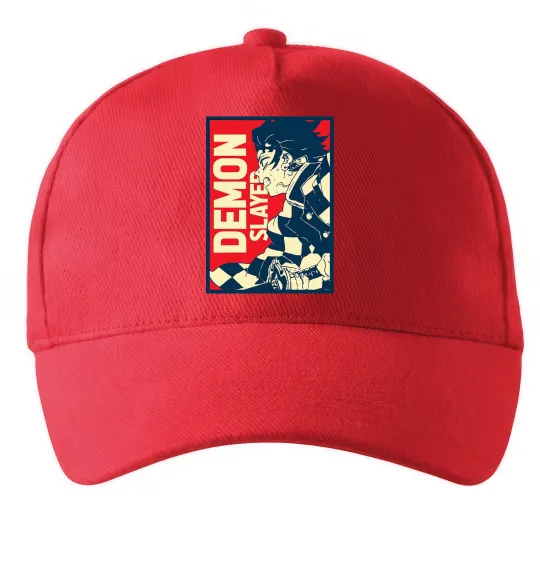Кепка Demon Slayer art Червоний фото