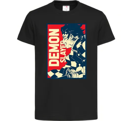 Детская футболка Demon Slayer art Черный фото
